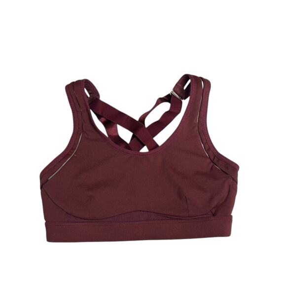 FABLETICS Burgundy Maroon Sports Bra Women's Size Small - Picture 1 of 5